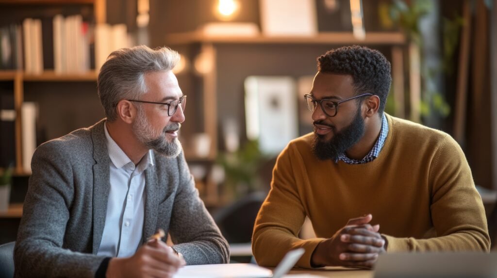 Businessmen Meeting Collaboration and Discussion