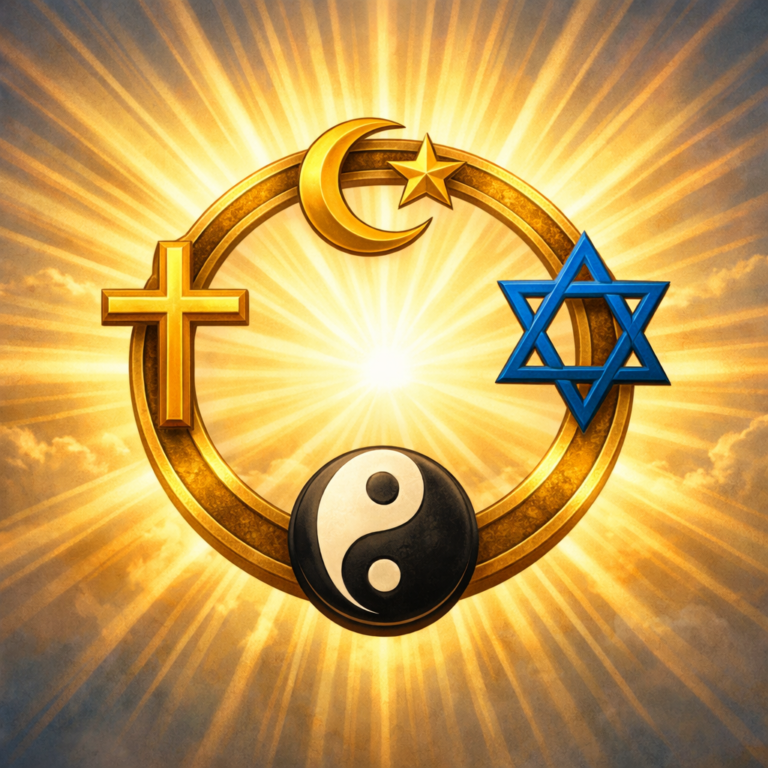 This image depicts unity of faith traditions